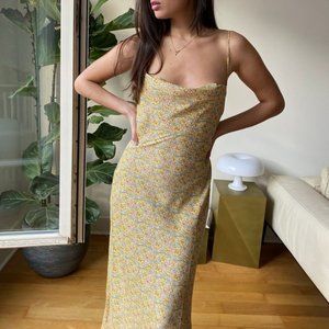 UO Trinity Cowl Neck Midi Dress